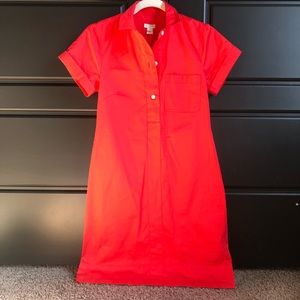 J Crew Coral Collared Dress